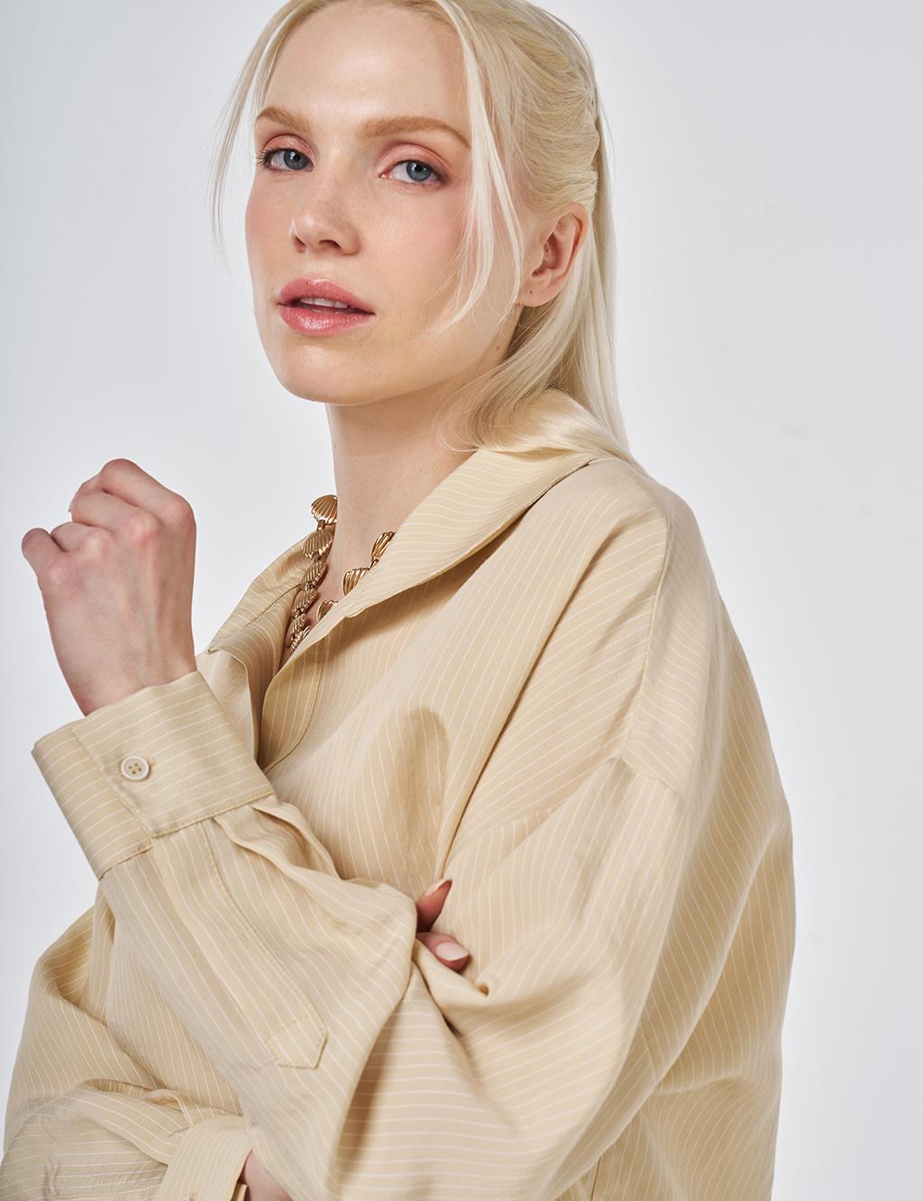 Relaxed Fit Modal Tunic Light Yellow