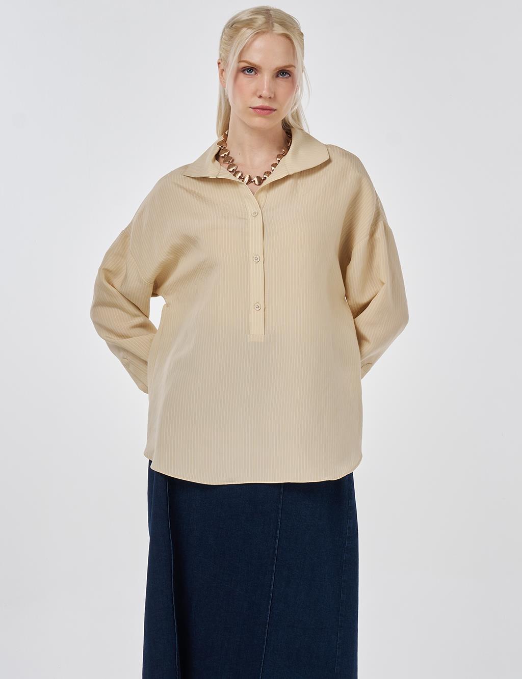Relaxed Fit Modal Tunic Light Yellow