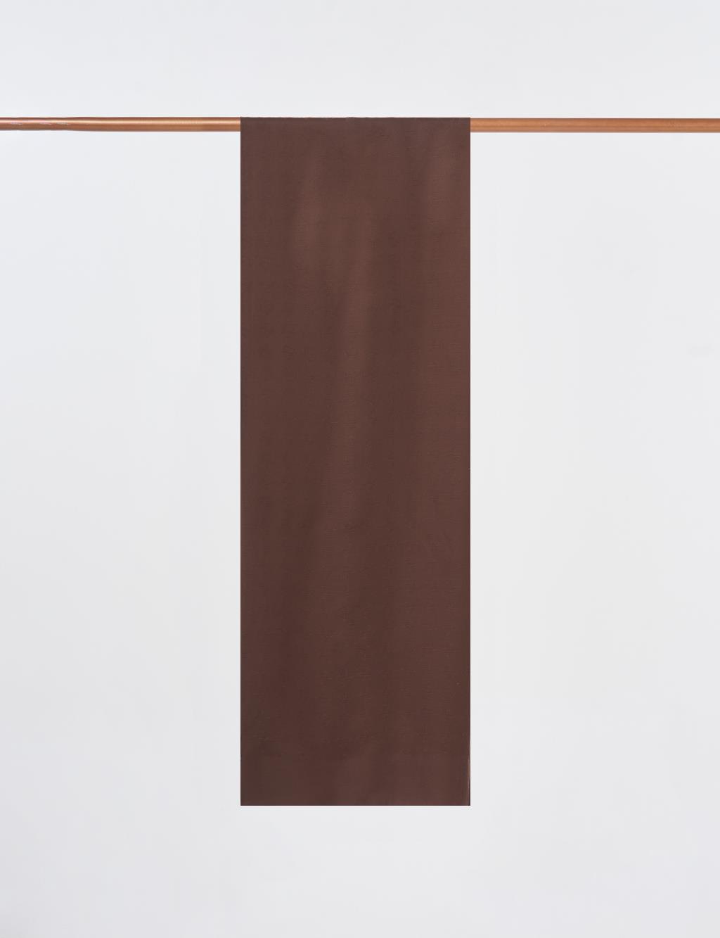 Logo Detailed Bamboo Scarf Brown