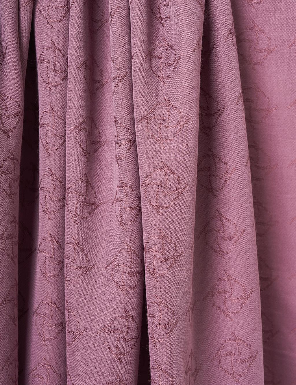 Logo Detailed Bamboo Scarf Rose Pink