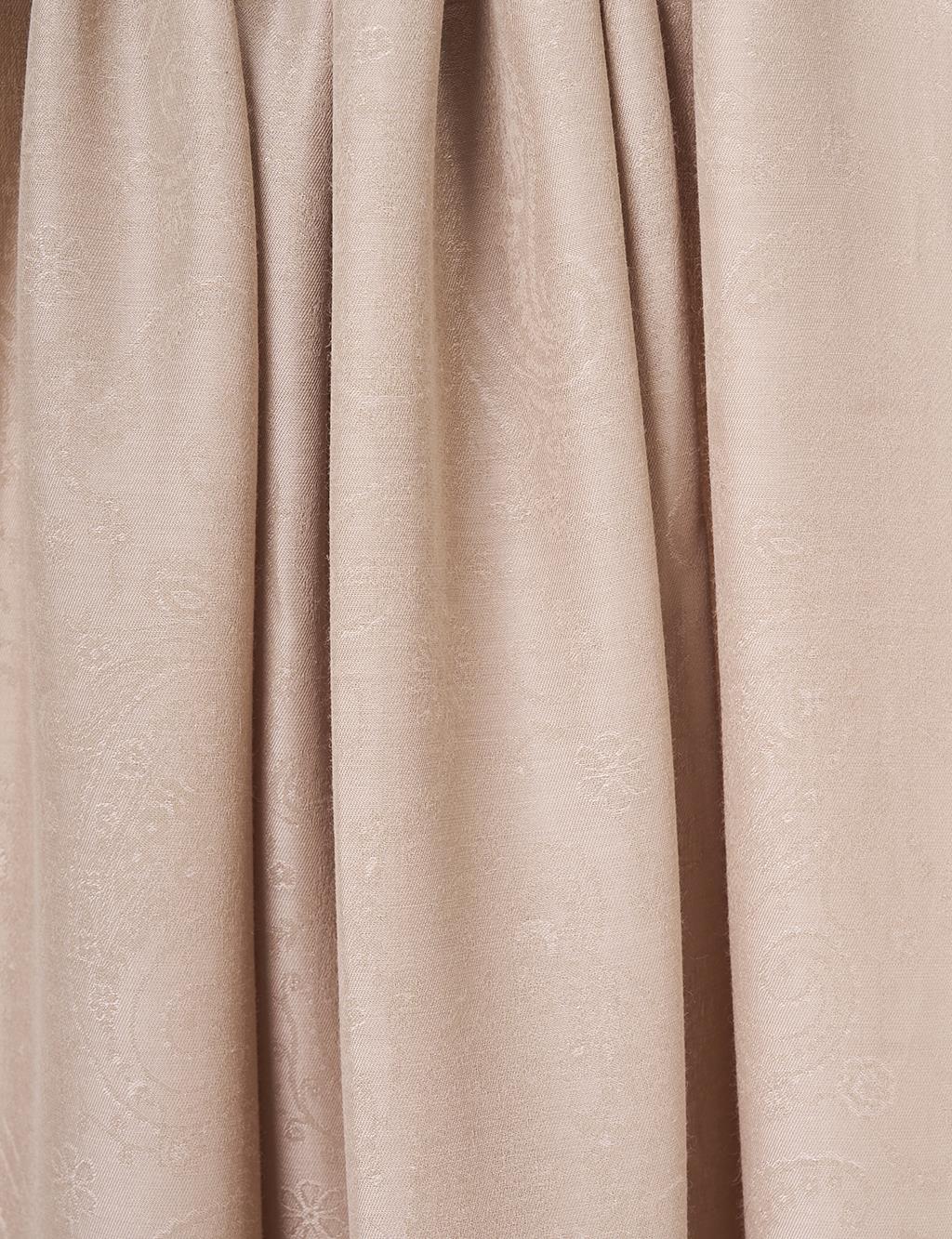 Patterned Bamboo Scarf Beige