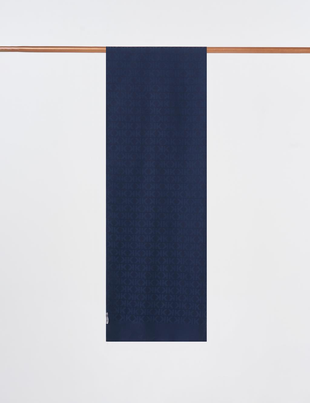 Bamboo Scarf Navy Blue