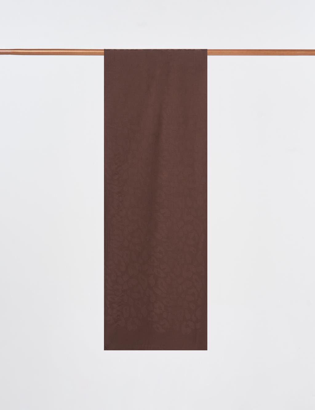 Abstract Pattern Bamboo Scarf Brown Bamboo Shawl, Rose Pink