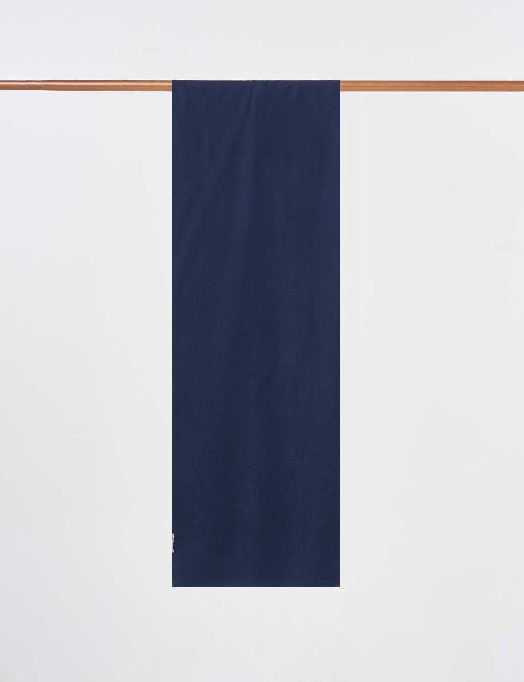 Patterned Bamboo Scarf Navy Blue