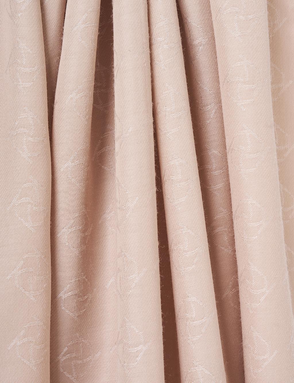 Logo Detailed Bamboo Scarf Stone