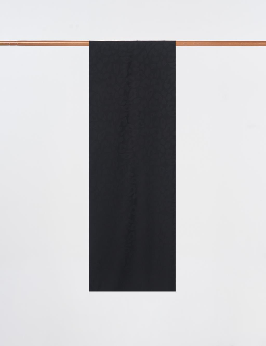 Abstract Pattern Bamboo Scarf Black