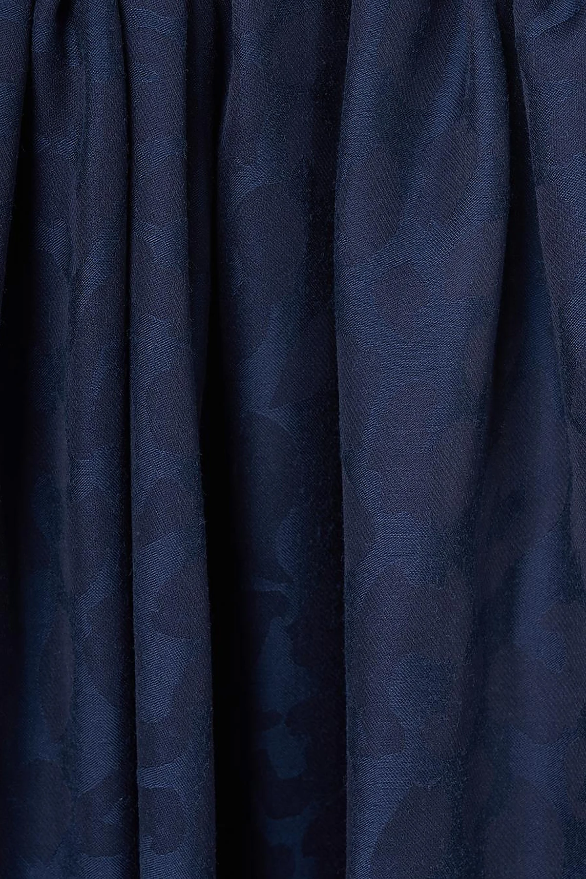 Abstract Pattern Bamboo Scarf Navy Blue
