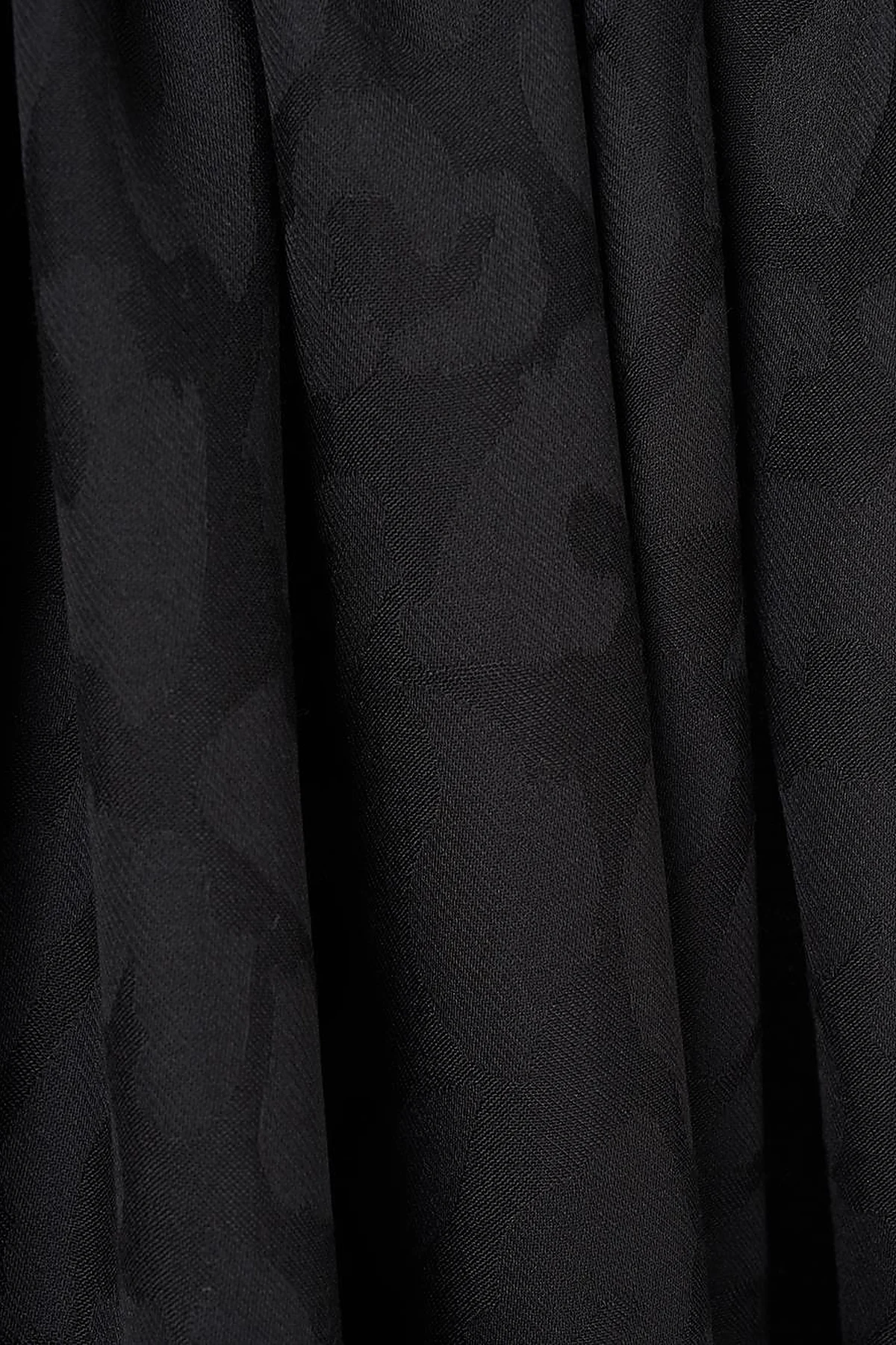 Abstract Pattern Bamboo Scarf Black