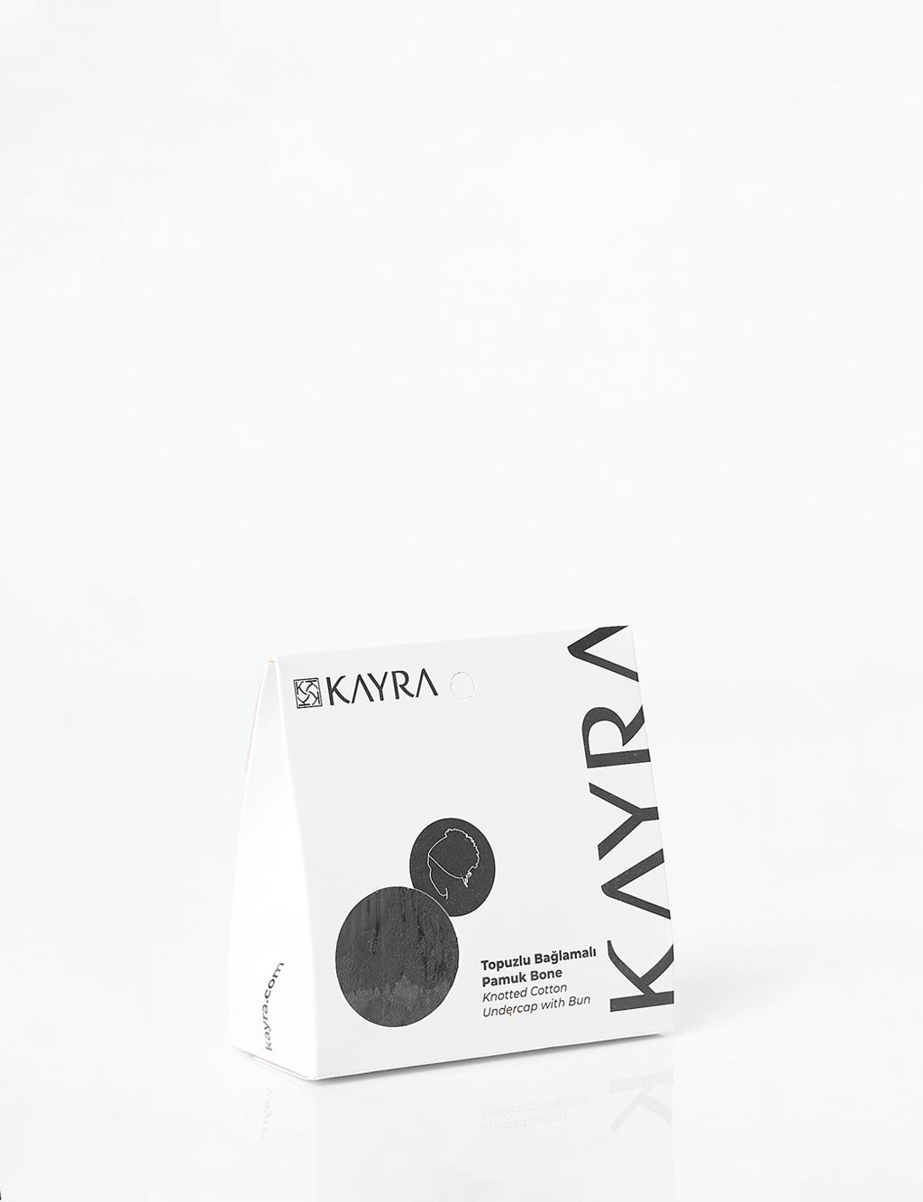 Lace Bun Bonnet Black