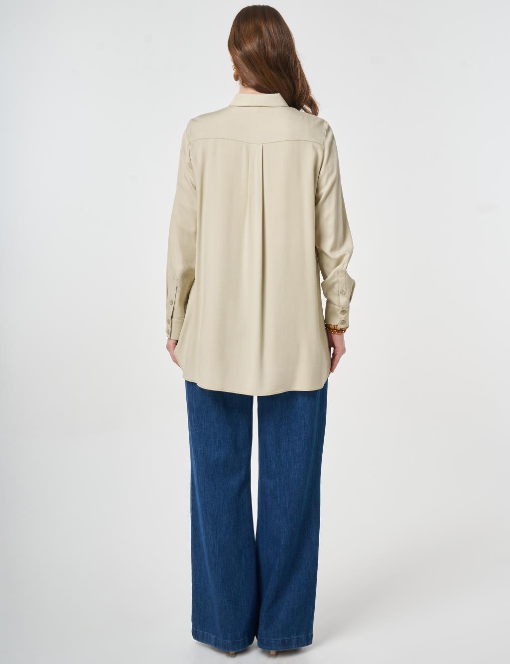 100% Viscose Basic Tunic Mint Green 