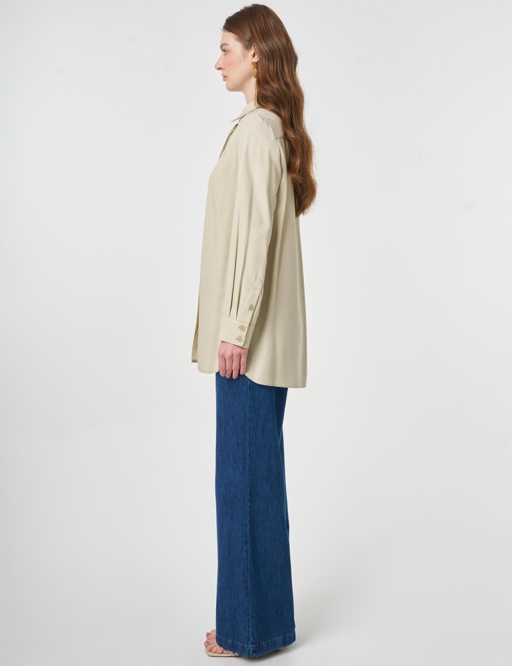 100% Viscose Basic Tunic Mint Green 