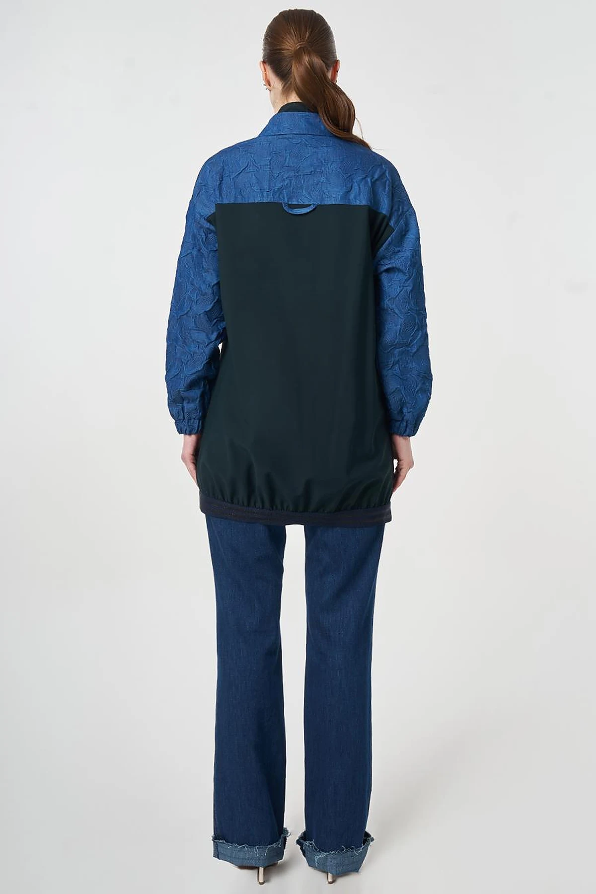 Embroidered Appliqué Jacket Dark Navy