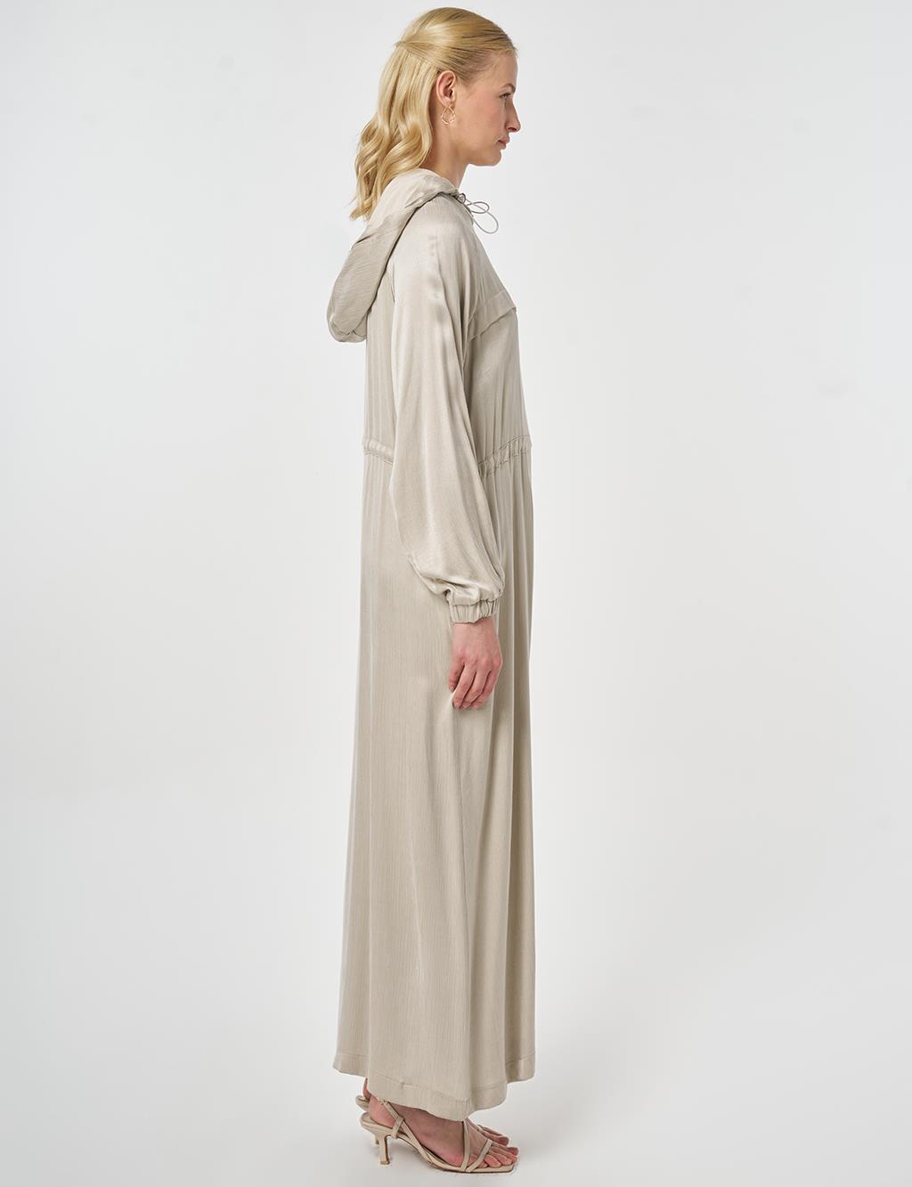 Hooded Lyocell Outerwear Stone