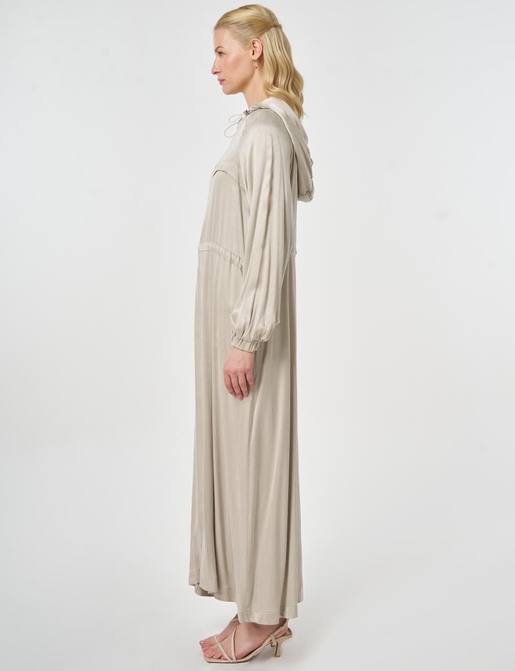 Hooded Lyocell Outerwear Stone