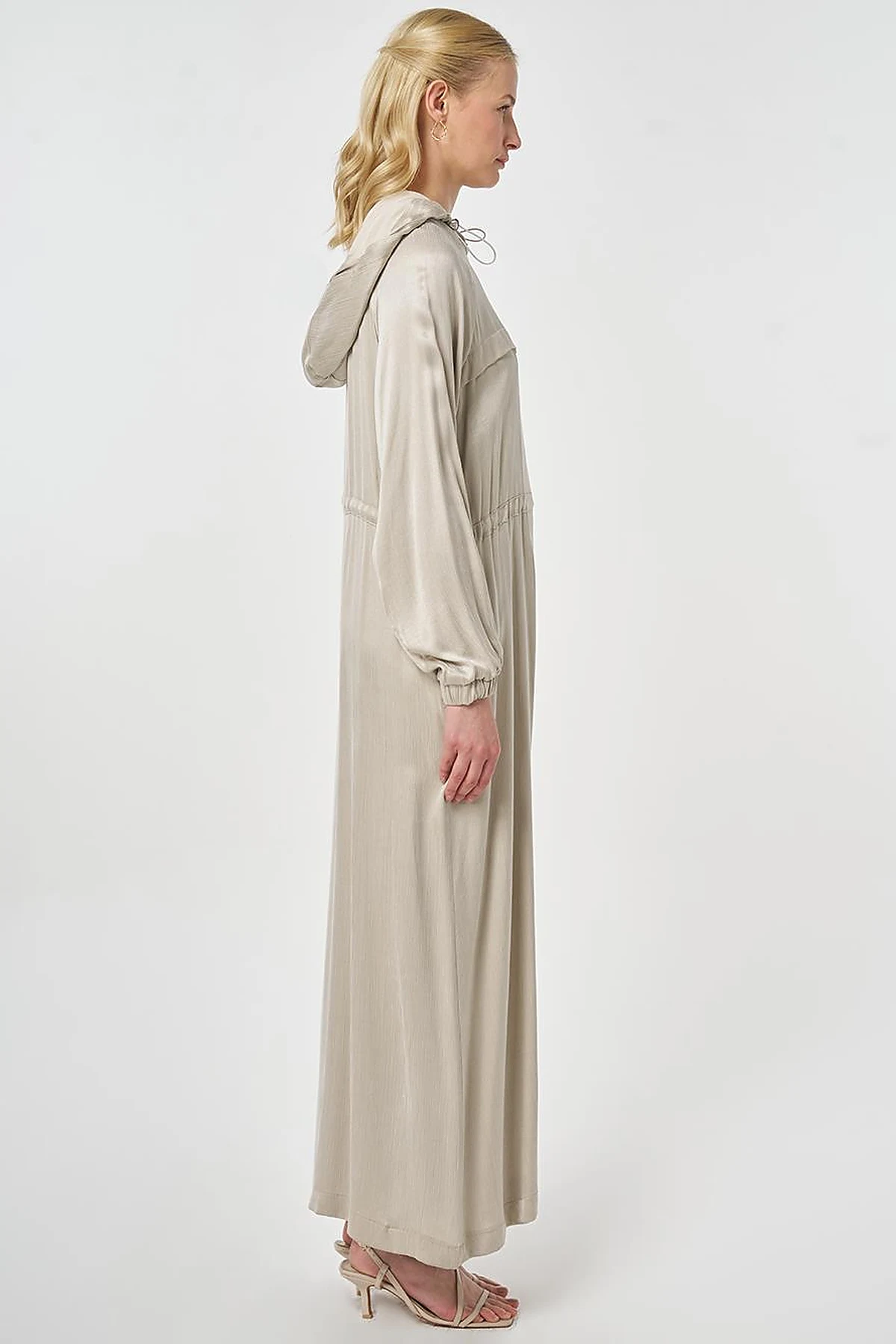 Hooded Lyocell Outerwear Stone