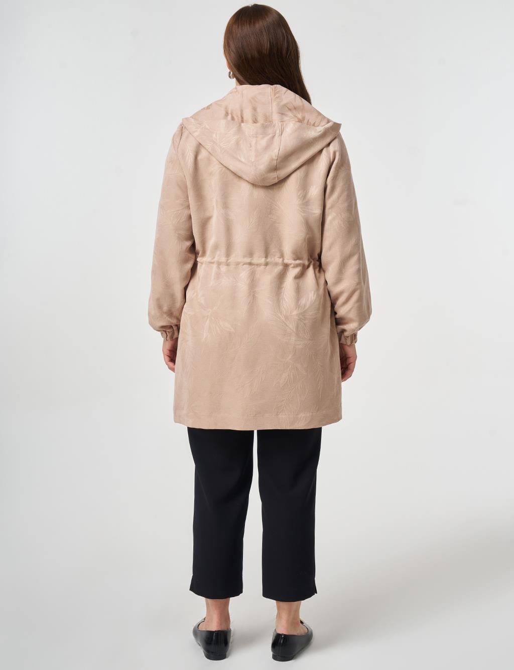 Patch-Pocket Modal Jacket Nude