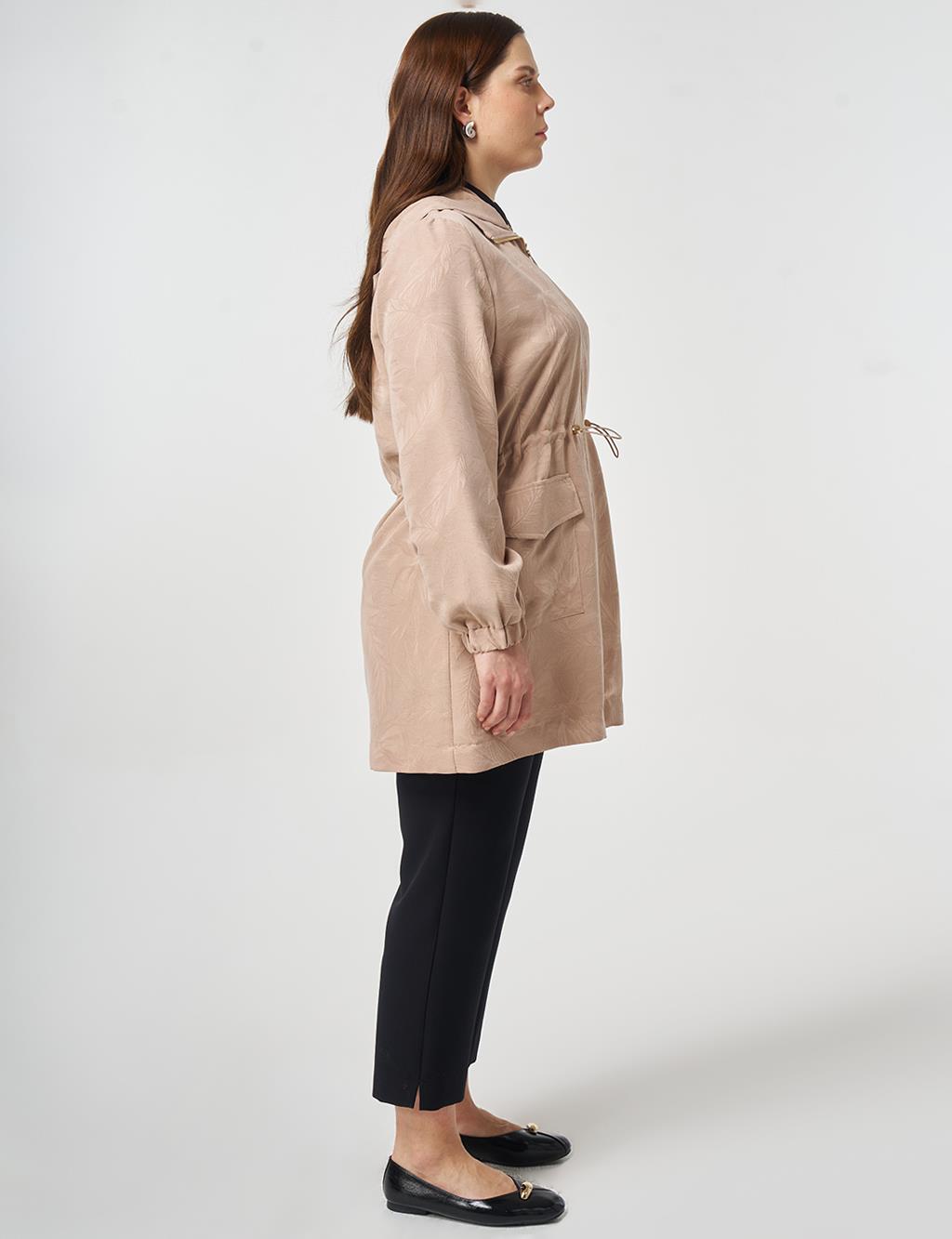 Patch-Pocket Modal Jacket Nude
