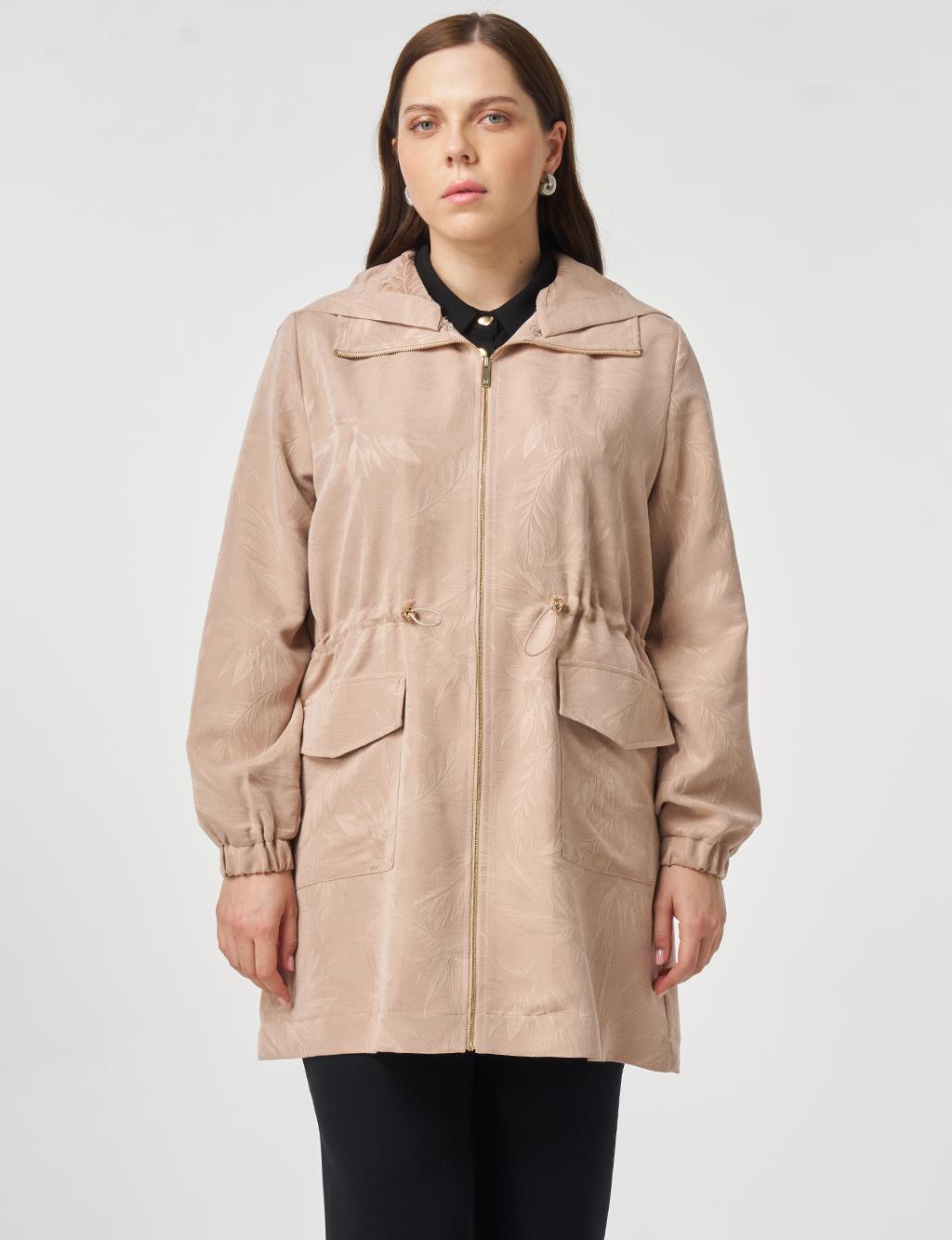 Patch-Pocket Modal Jacket Nude