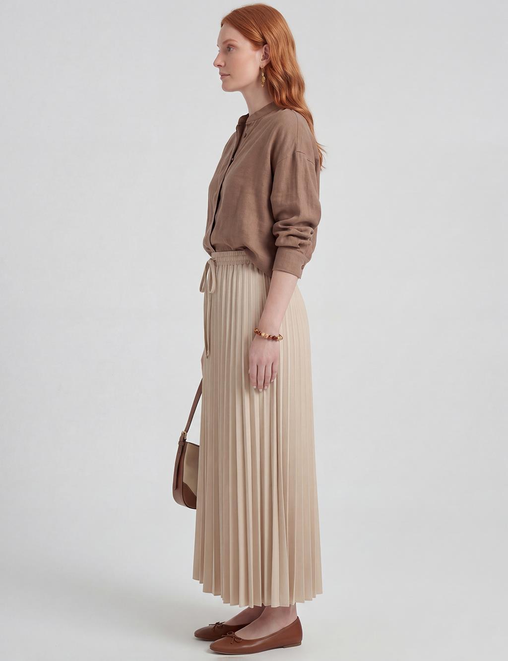 Pleated Skirt Stone