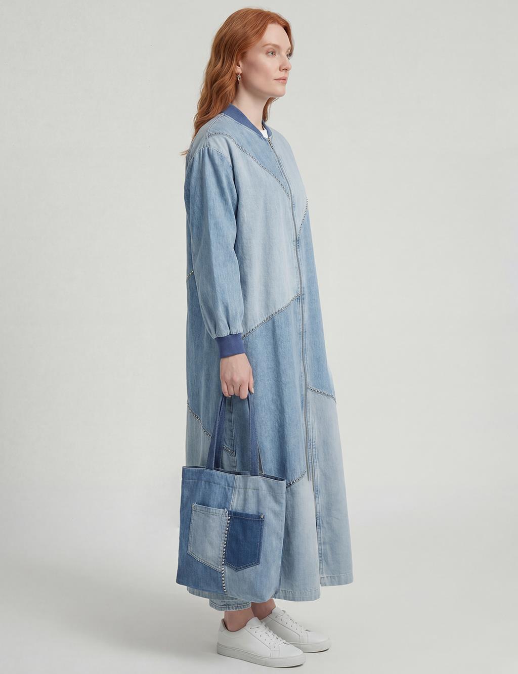 Piece Stitched Washed Ready-to-Wear Blue