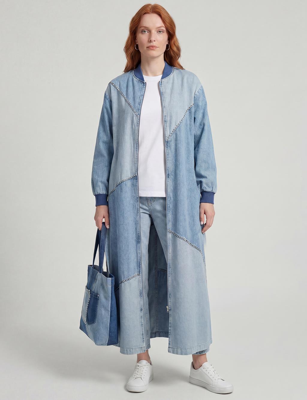 Piece Stitched Washed Ready-to-Wear Blue