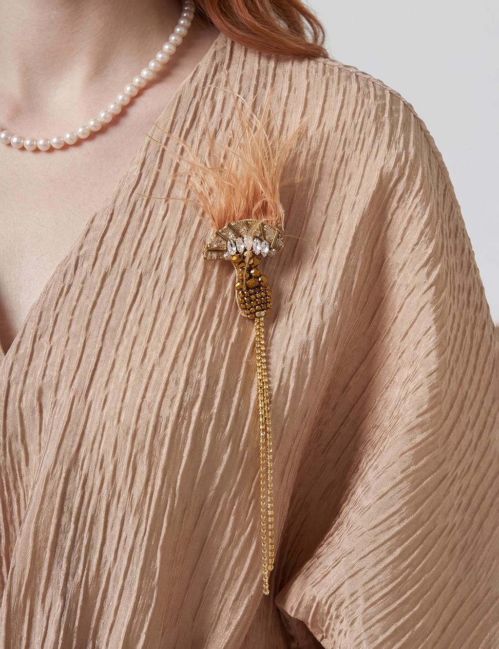 Jacquard Jacket Beige