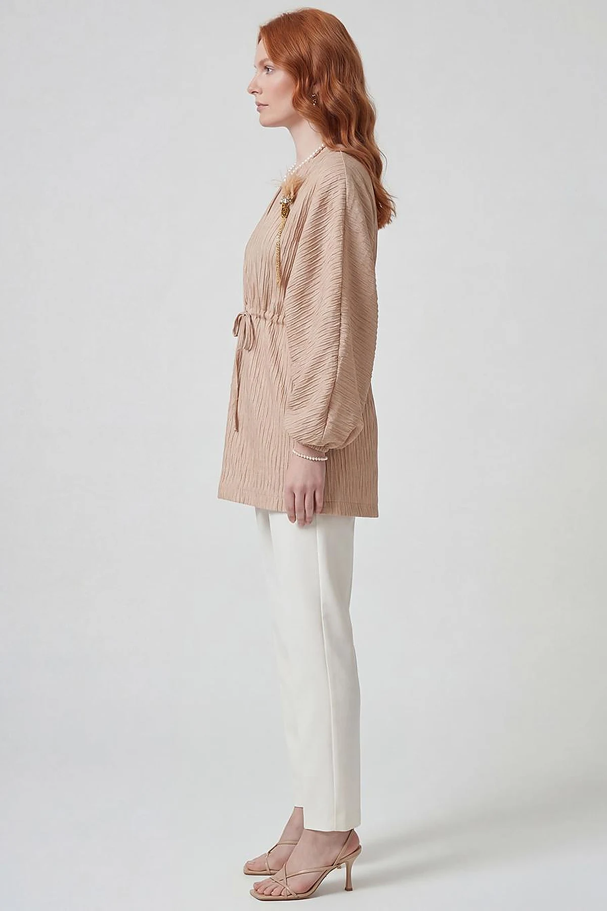 Jacquard Jacket Beige