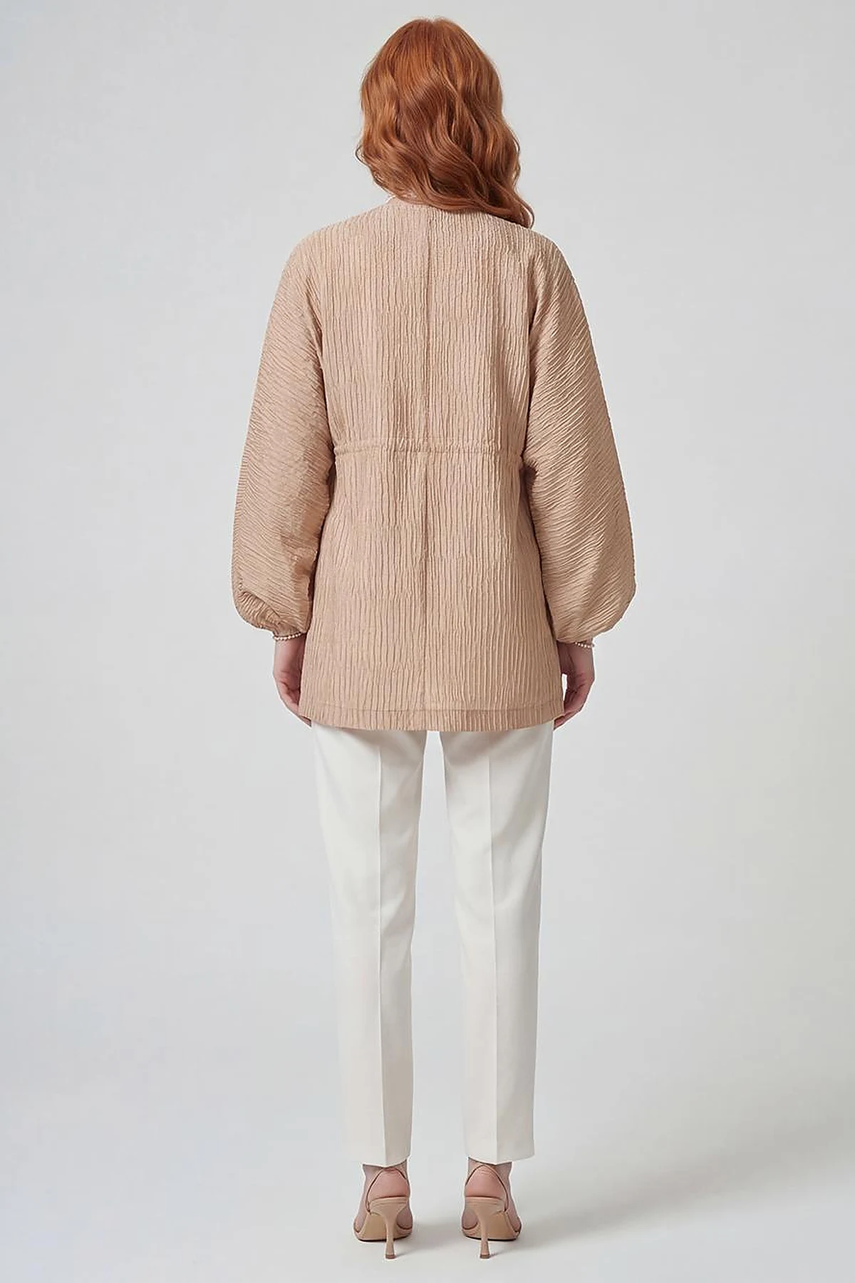 Jacquard Jacket Beige