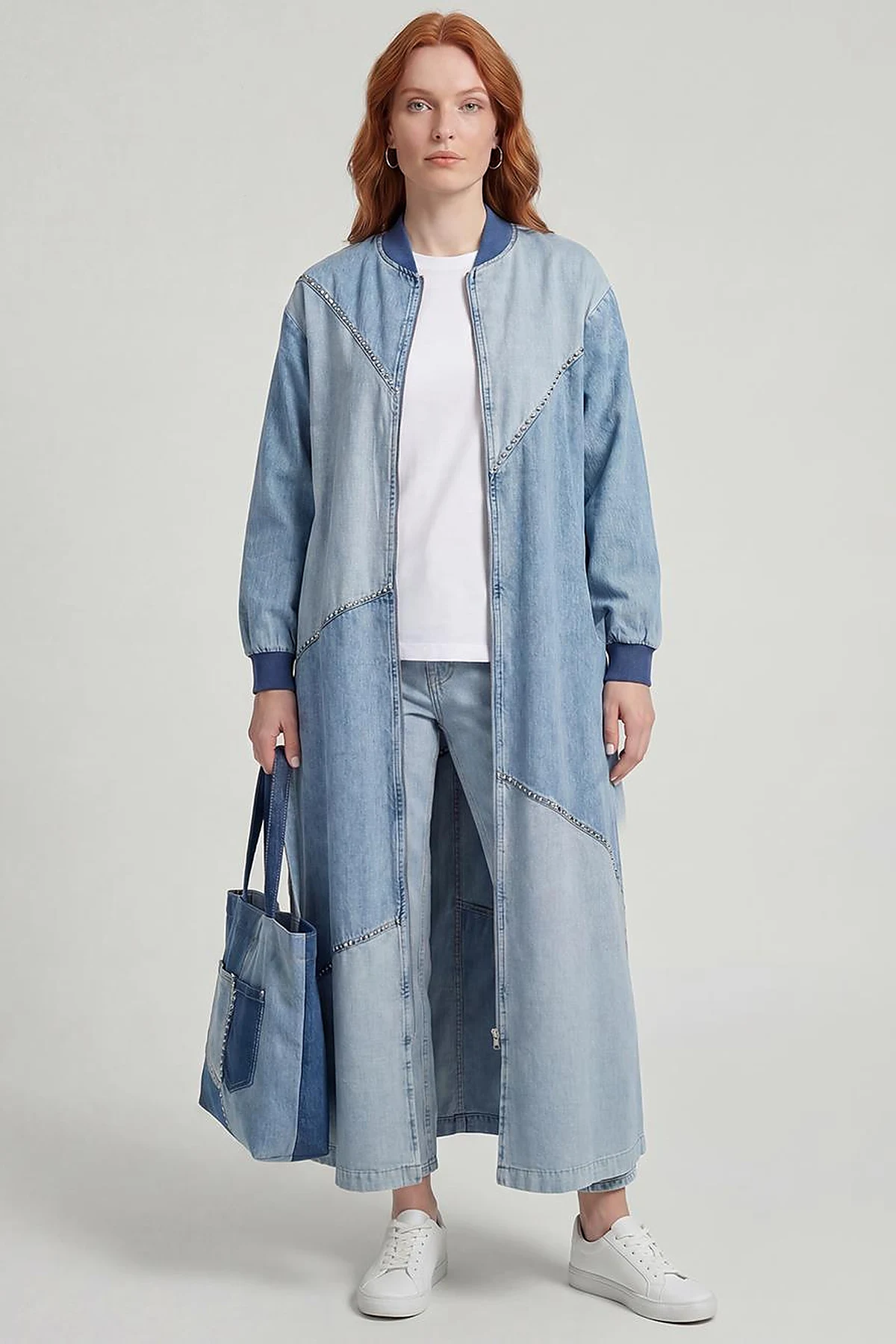 Piece Stitched Washed Ready-to-Wear Blue