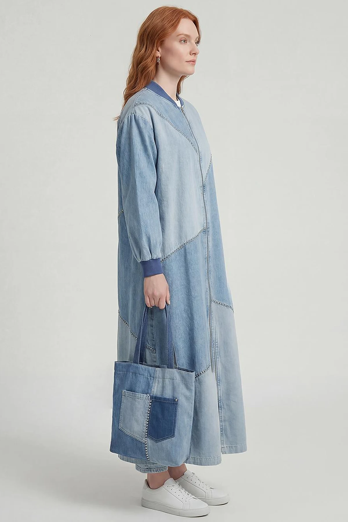 Piece Stitched Washed Ready-to-Wear Blue