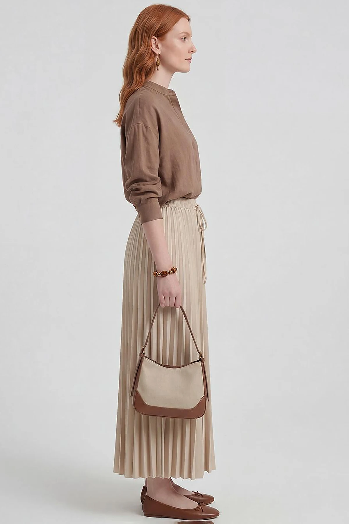 Pleated Skirt Stone