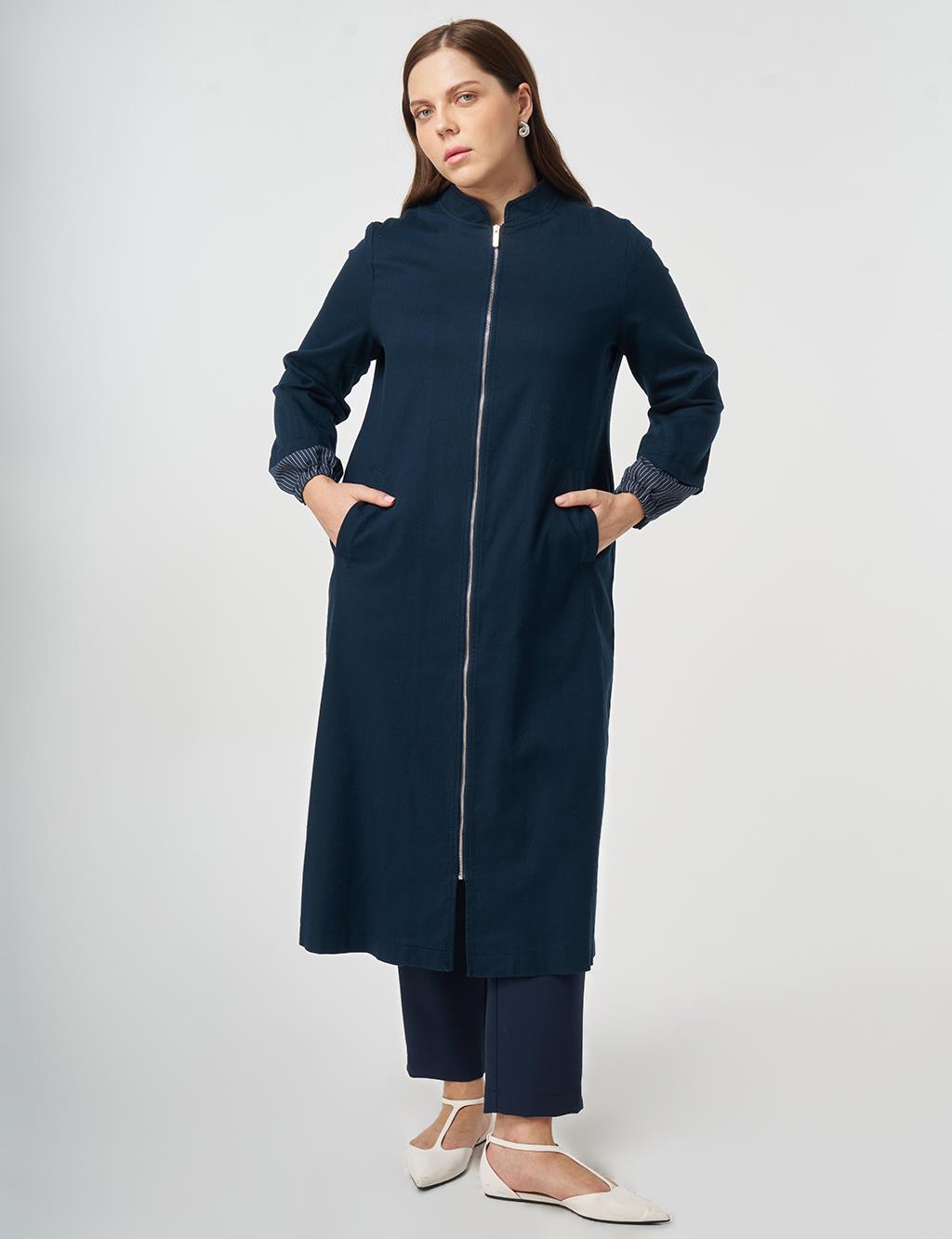 Hakim Yaka Non Denim Kap Koyu Lacivert