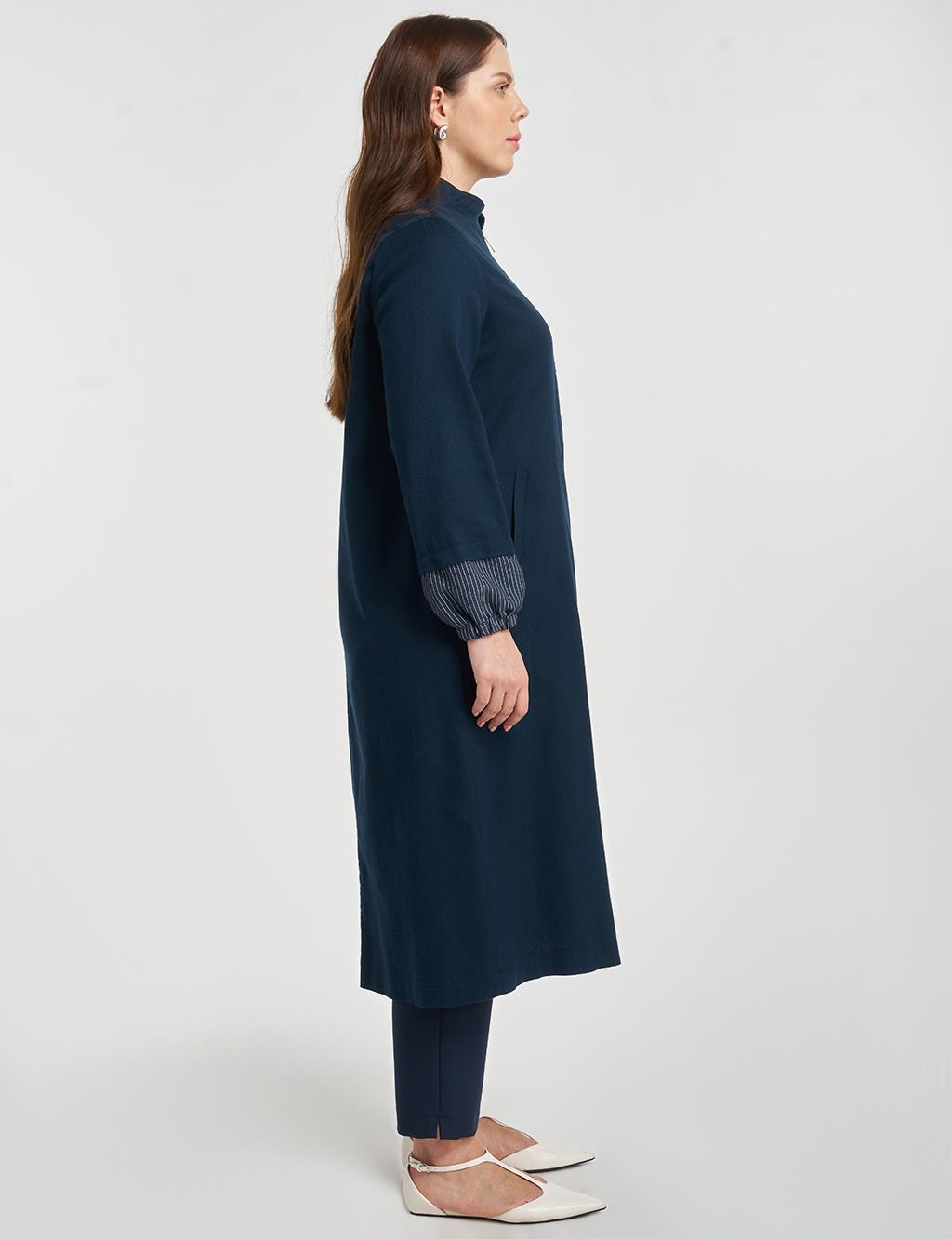 Hakim Yaka Non Denim Kap Koyu Lacivert