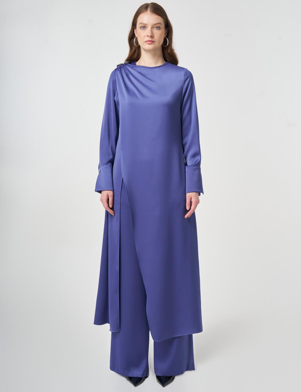 Metal Tokalı Saten İkili Takım Parlament