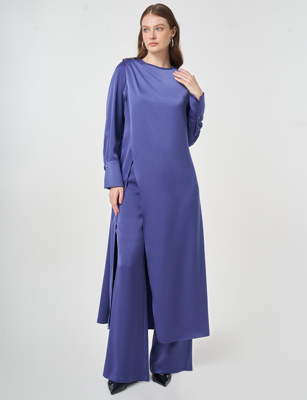 Metal Tokalı Saten İkili Takım Parlament