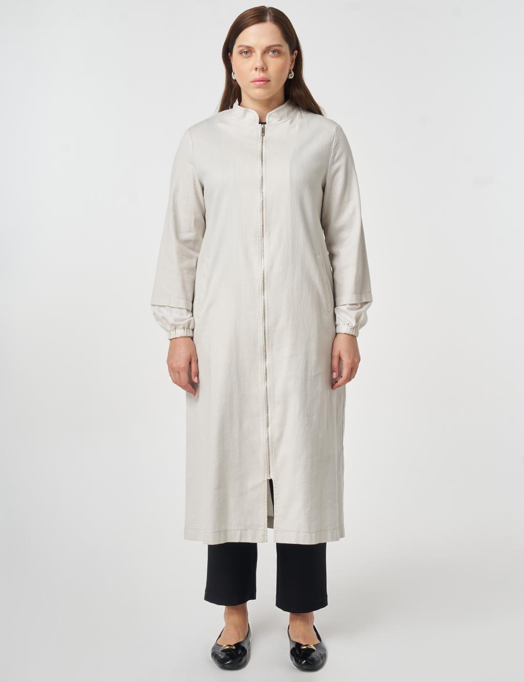 Hakim Yaka Non Denim Kap Gri