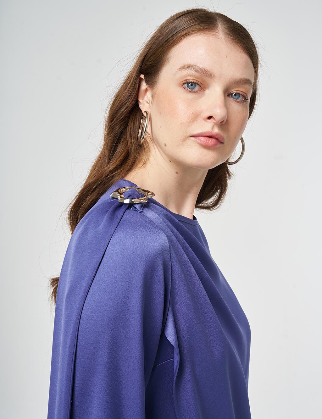 Metal Tokalı Saten İkili Takım Parlament