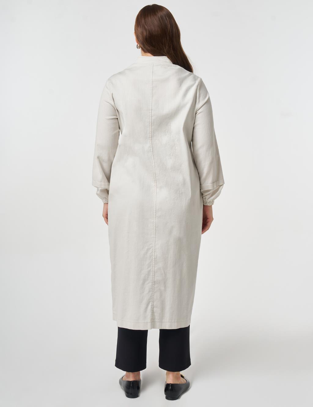 Hakim Yaka Non Denim Kap Gri