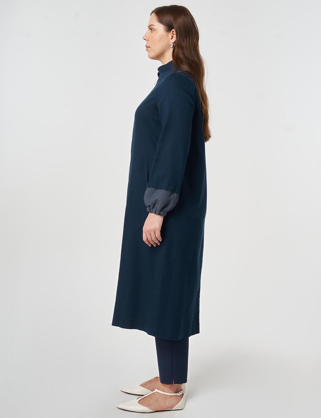 Hakim Yaka Non Denim Kap Koyu Lacivert