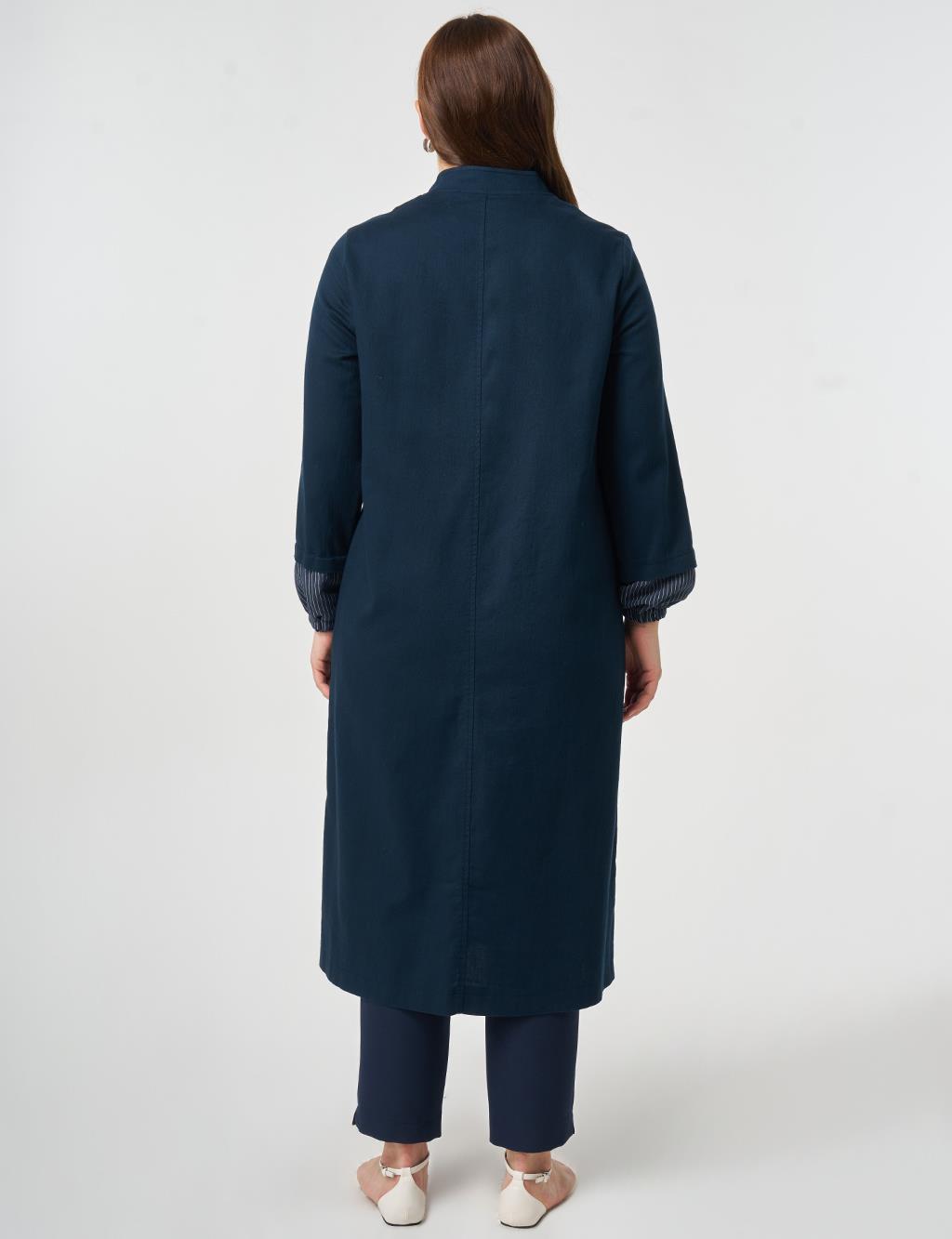 Hakim Yaka Non Denim Kap Koyu Lacivert