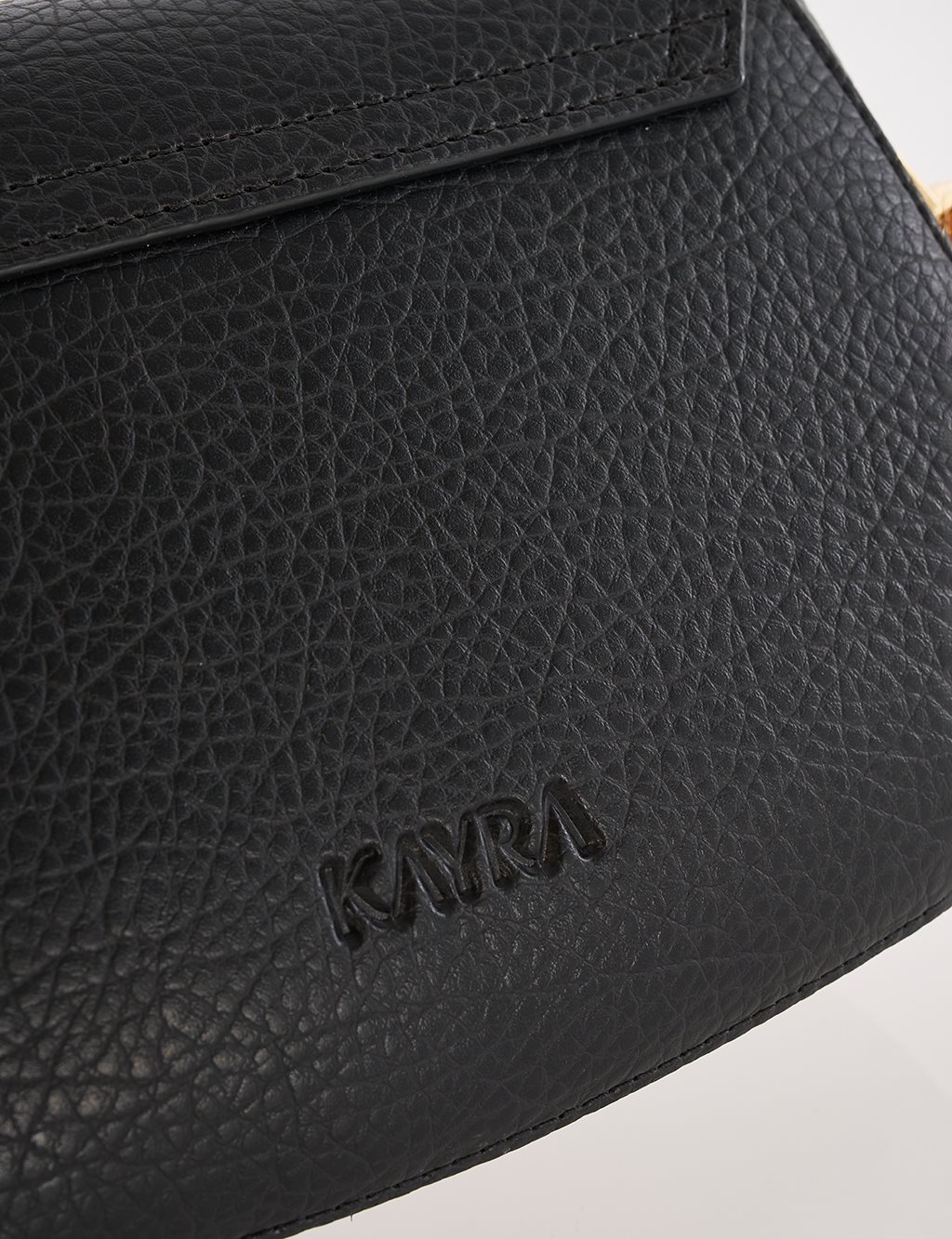 Toka Detaylı Omuz Çantası Siyah 