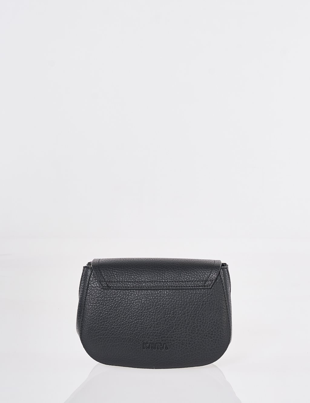 Toka Detaylı Omuz Çantası Siyah 