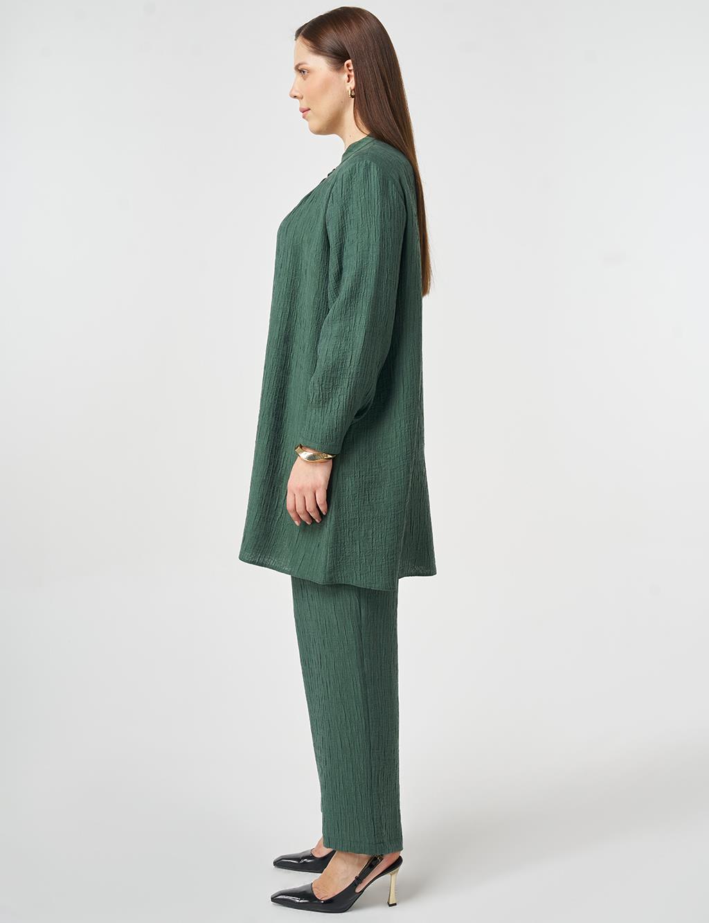 Lyocell İkili Takım Brons Yeşil