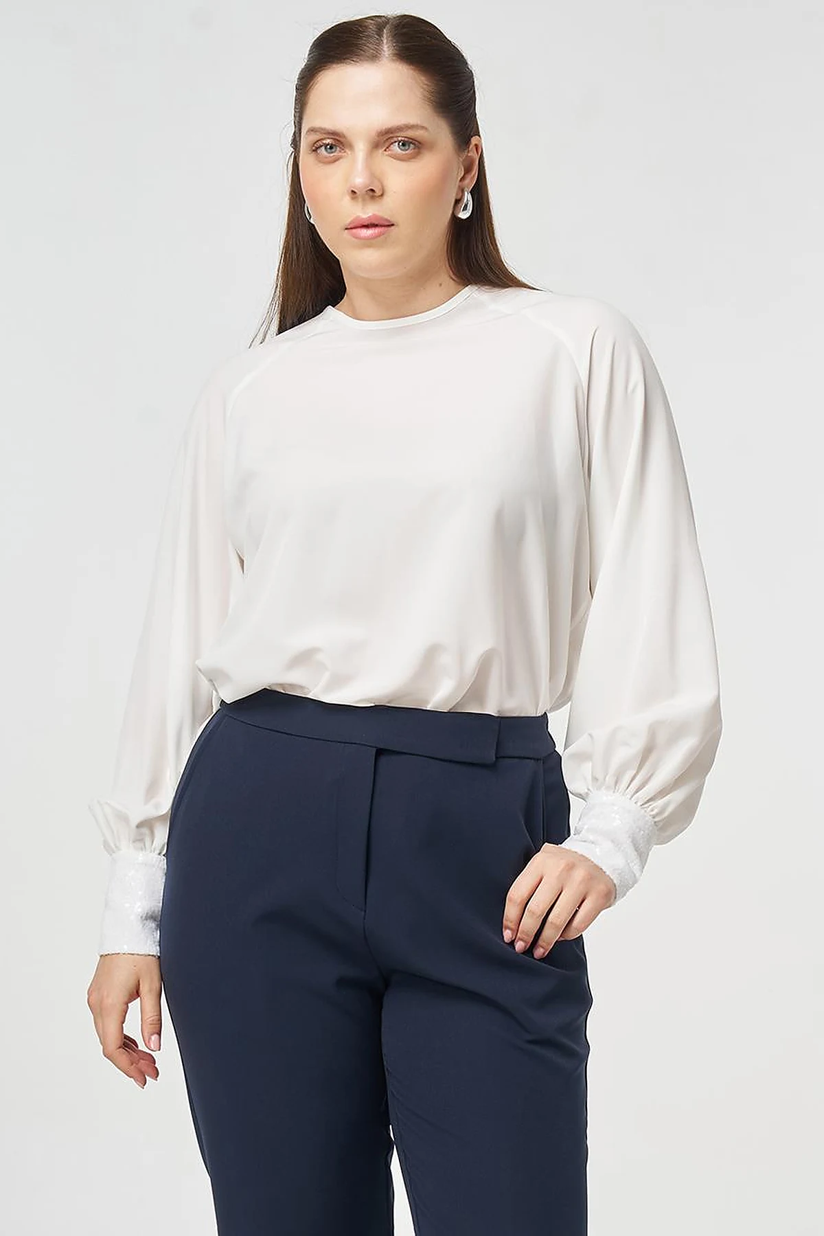 Carrot Cut Pants Dark Navy