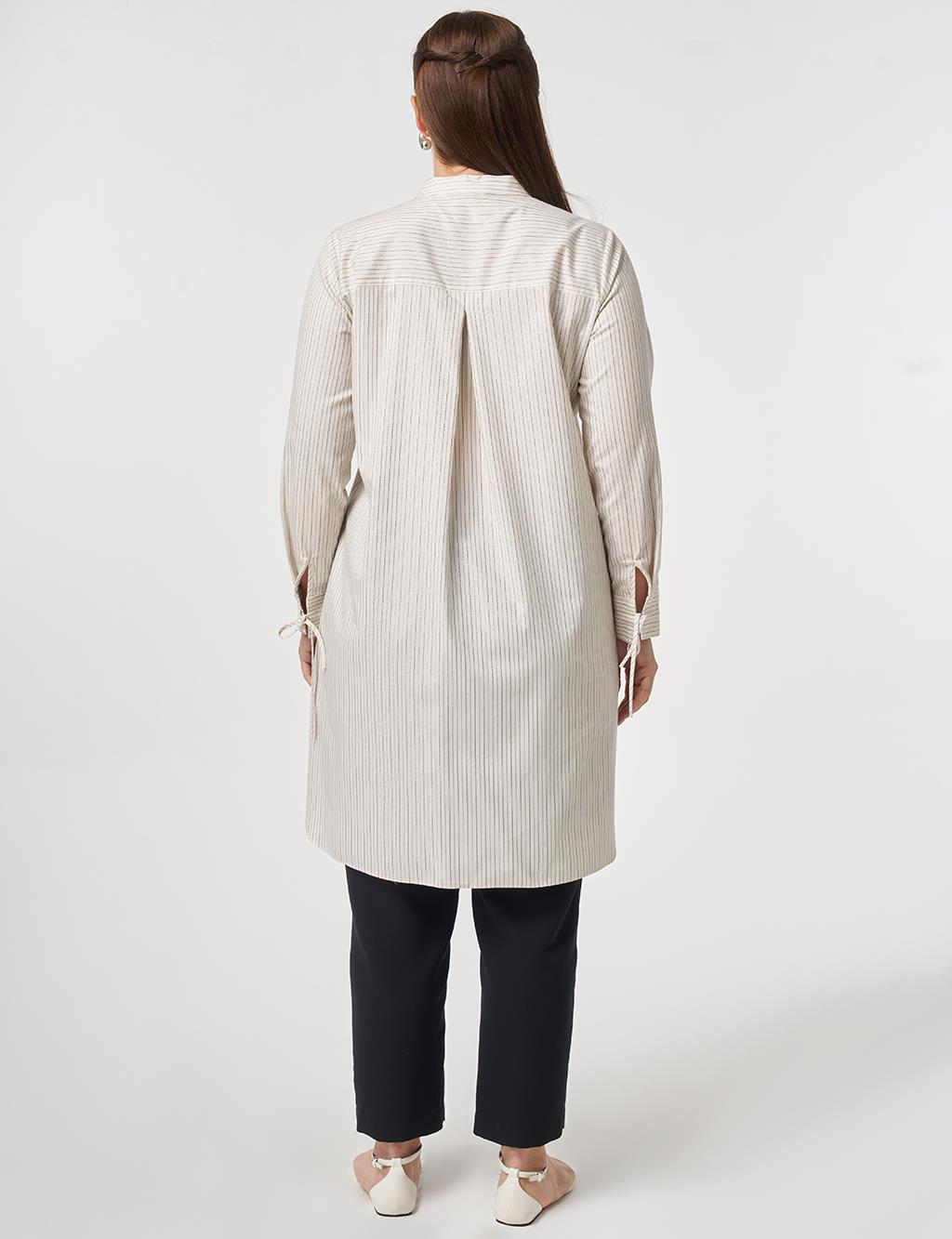 Hakim Yaka Pamuklu Tunik Haki