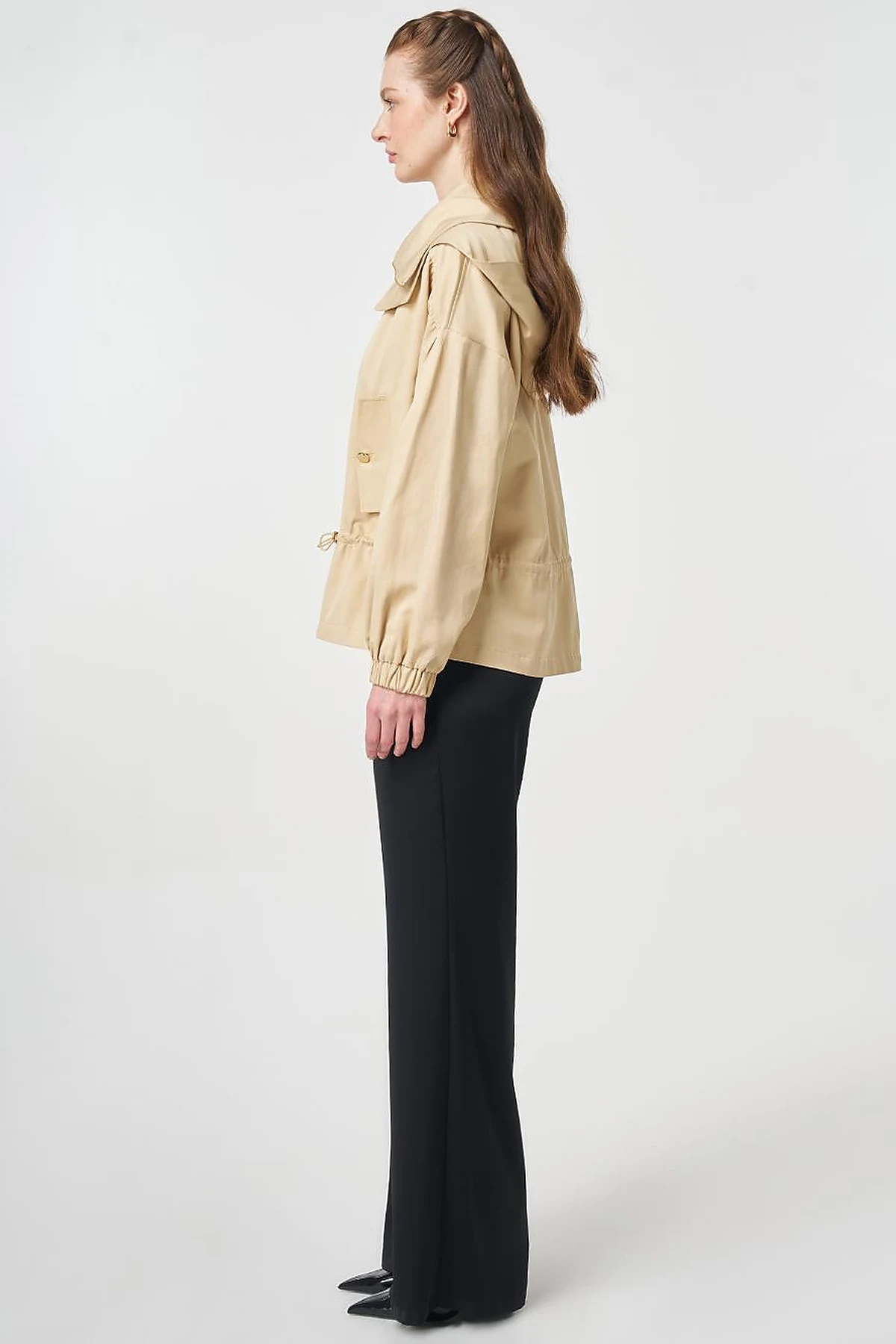 High Neck Jacket Light Yellow