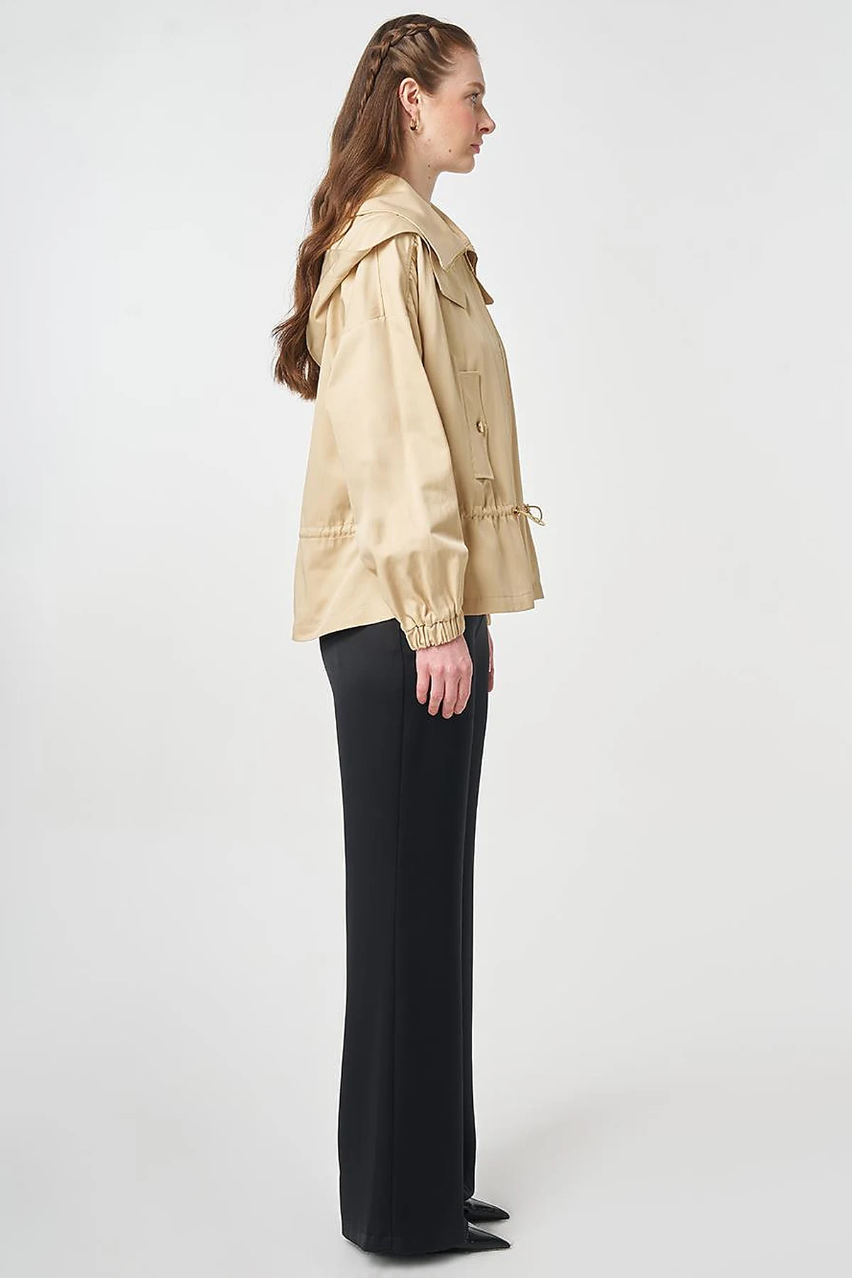 High Neck Jacket Light Yellow