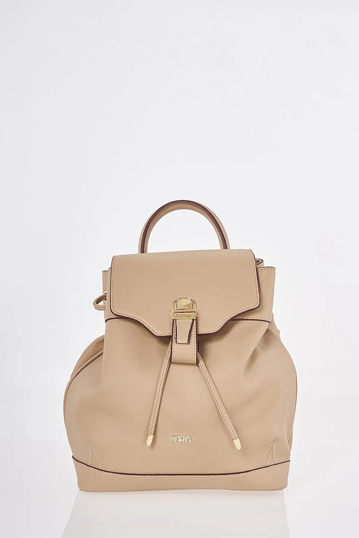 Faux Leather Backpack Cinnamon