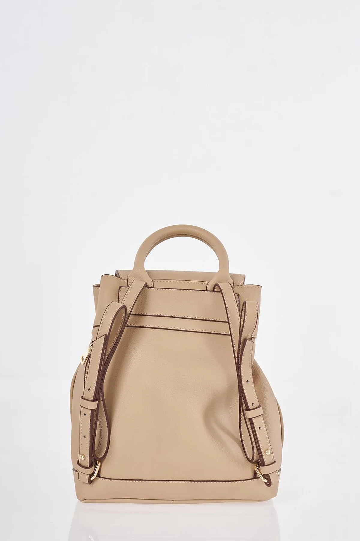 Faux Leather Backpack Cinnamon