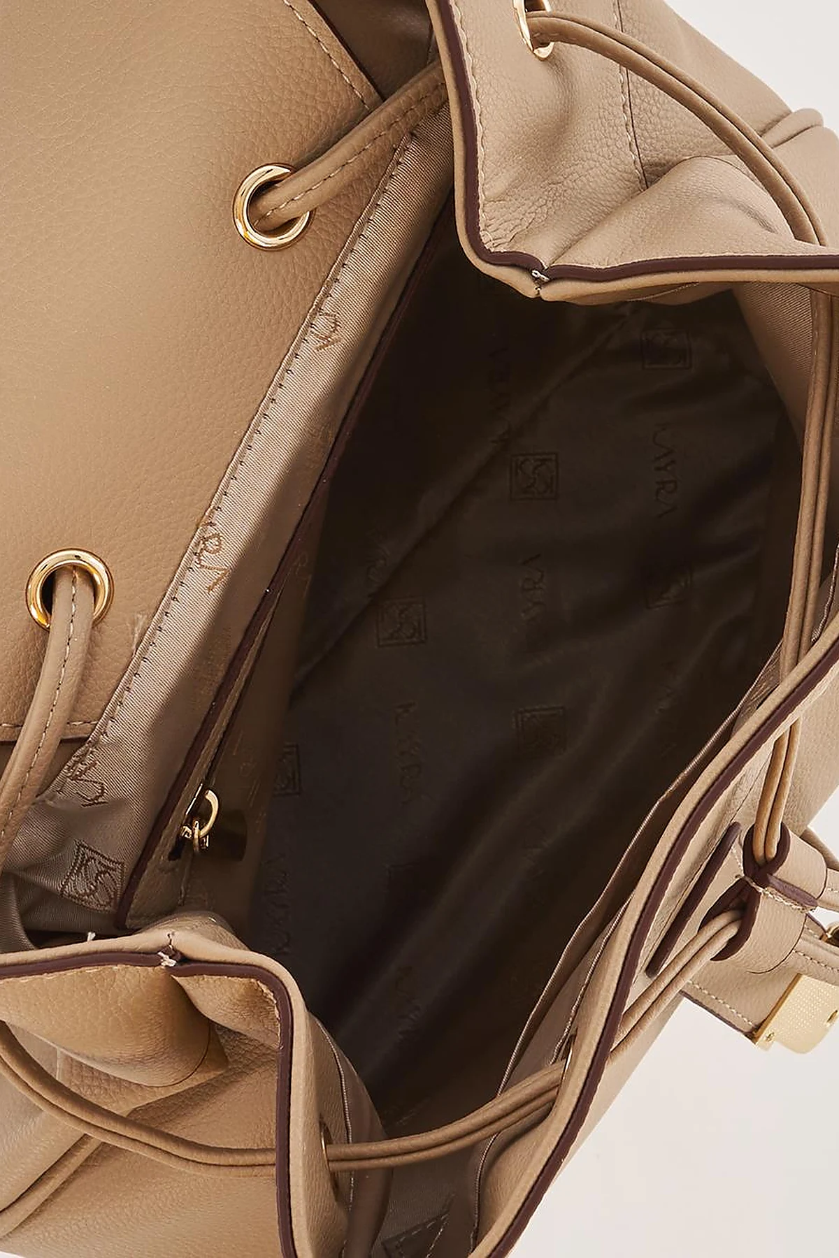 Faux Leather Backpack Cinnamon